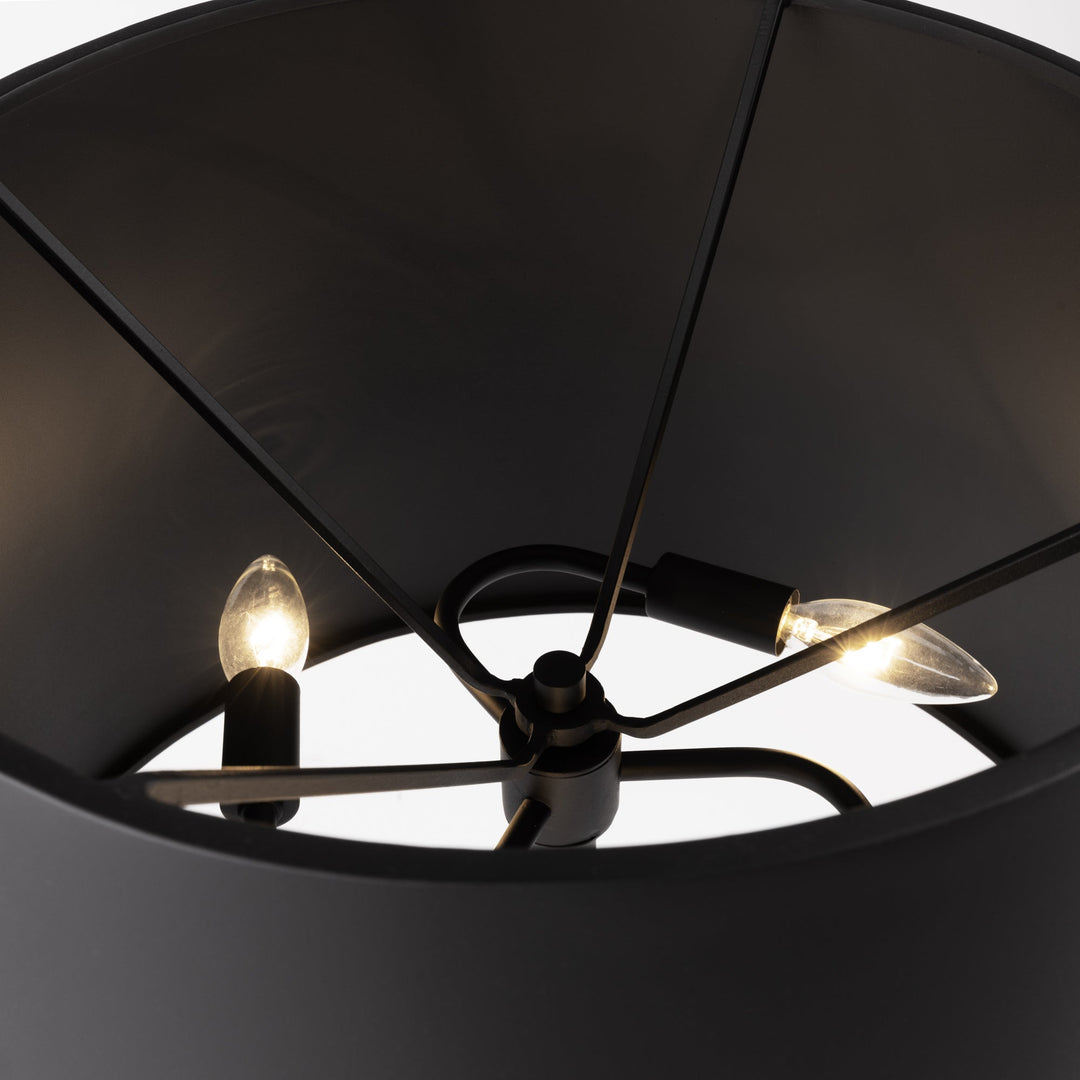 Giustino 504T03MB 3-Light Table Lamp - Matte Black