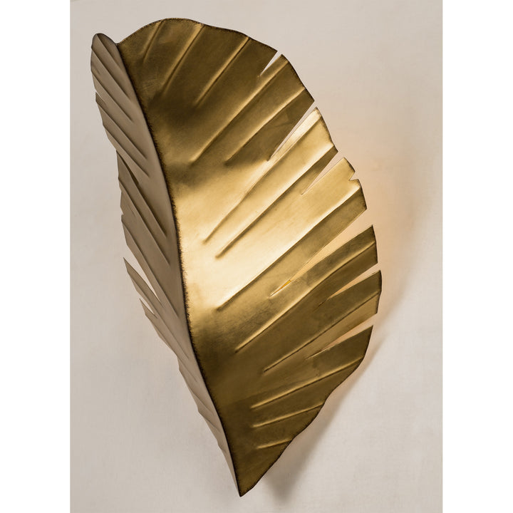 Banana Leaf 901K02GO 2-Light Wall Sconce - Gold/Dark Edging