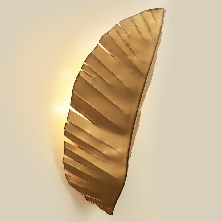 Banana Leaf 901K03GO 3-Light Wall Sconce - Gold