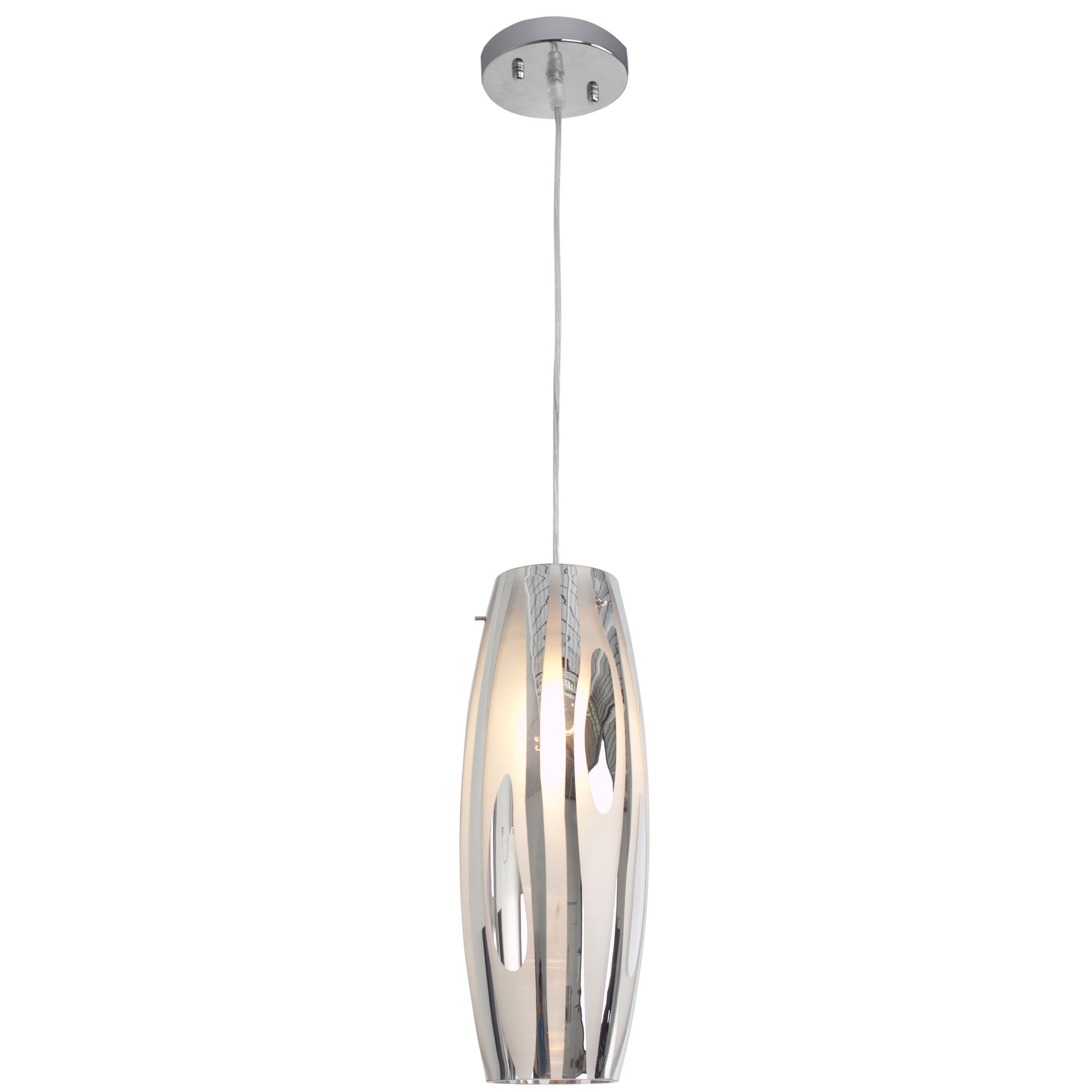 Chroman Empire 1-Light Mini Pendant - Chrome