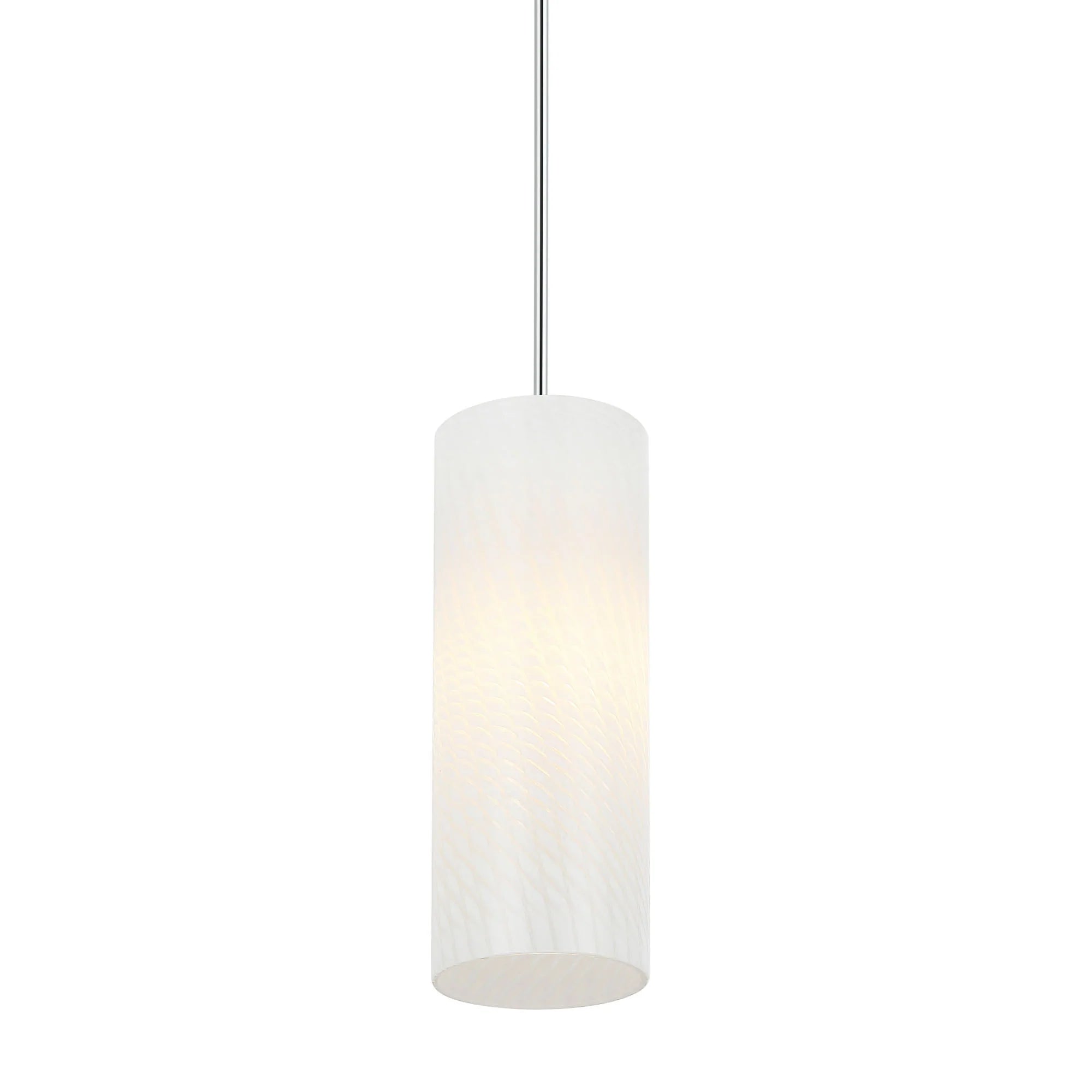 Swirled 1-Light Mini Pendant - Chrome