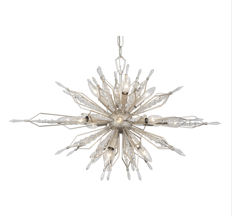 Orbital 16-Light Oval Linear Pendant - Gold Dust