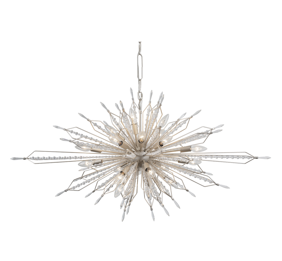 Orbital 20-Light Oval Linear Pendant - Gold Dust