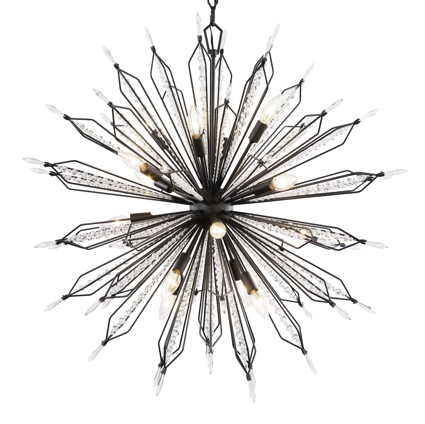 Orbital 16-Light Large Pendant - Carbon